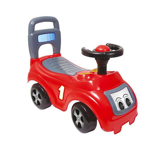 Odrážedlo auto červené s opěradlem