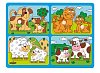 Puzzle- for the smallest ones with handles - pets with their young
