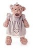 Lumpin teddy bear girl in a dress, small 33cm