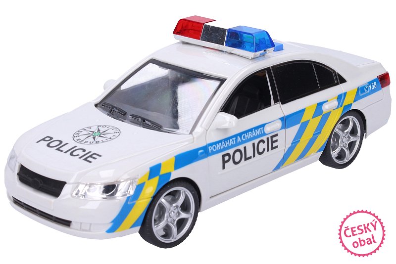 Wiky Pro kluky - Policejní auto s efekty - 24 cm