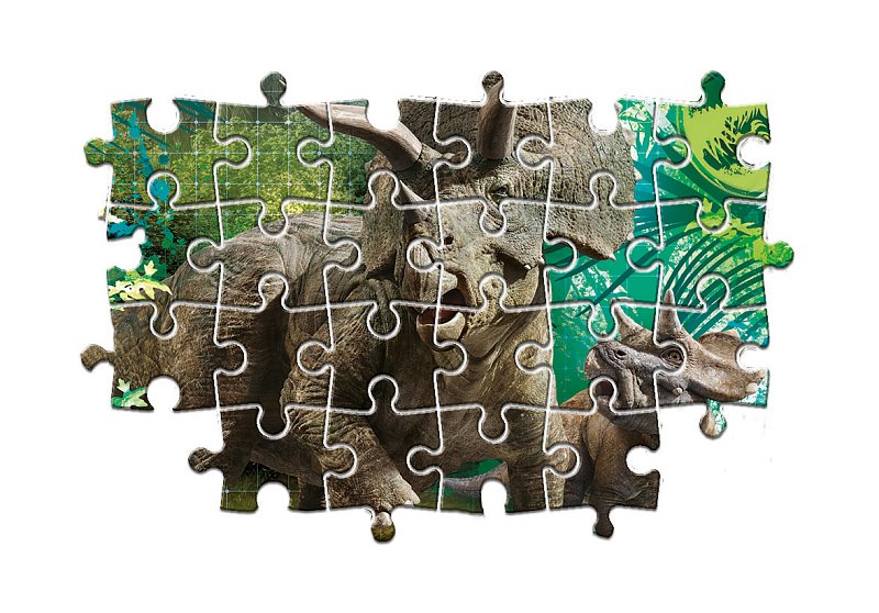 Puzzle 3x48 dílků - Jurský svět
