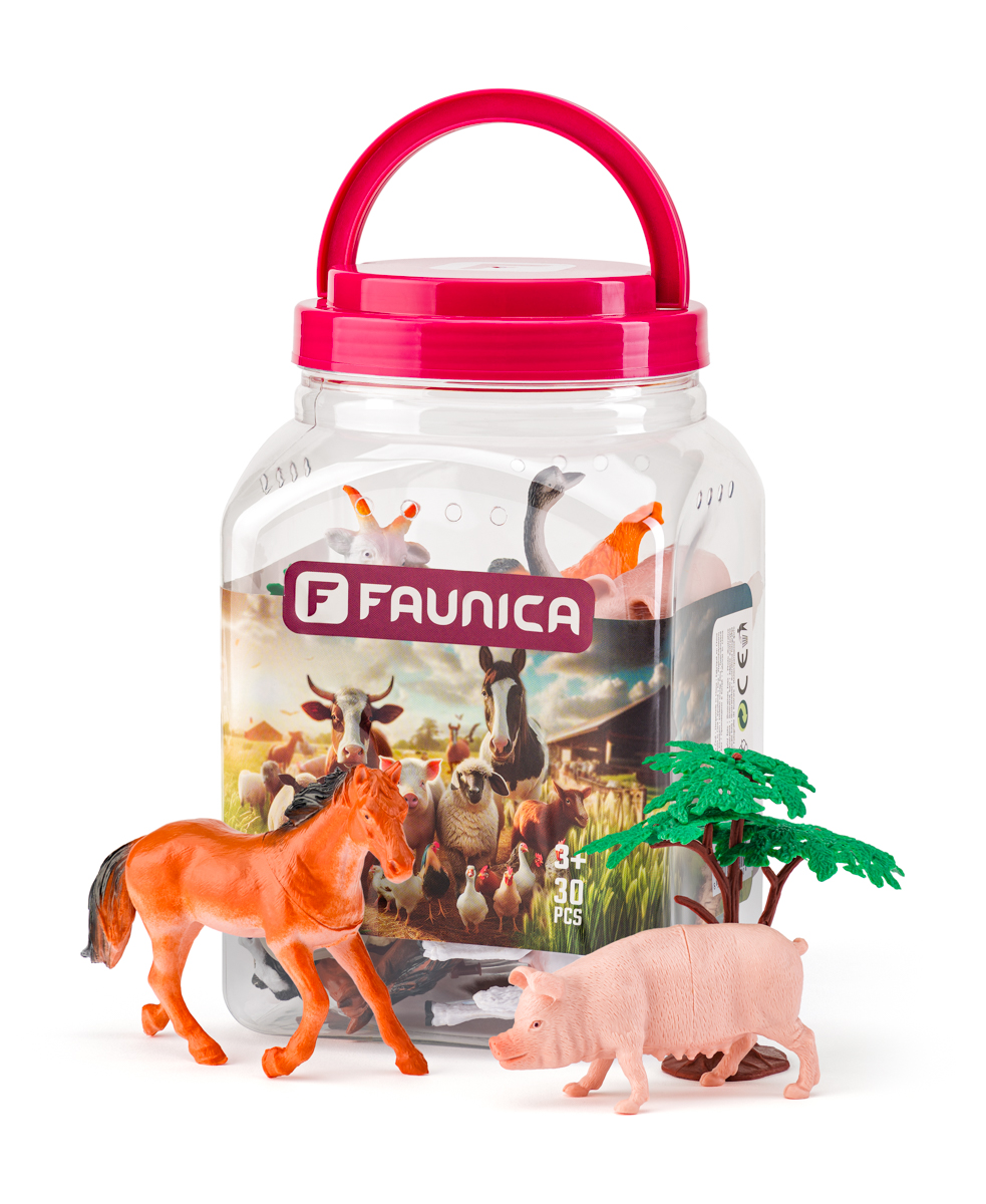 Zvířátka figurky sada v MEGA tubě - Farma