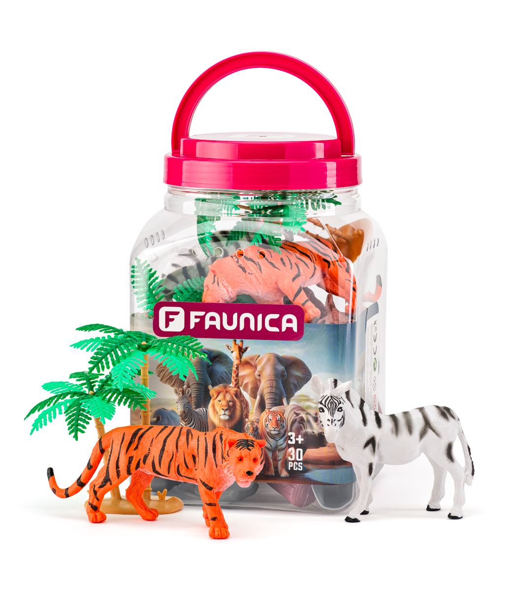 Zvířátka figurky sada v MEGA tubě - Safari