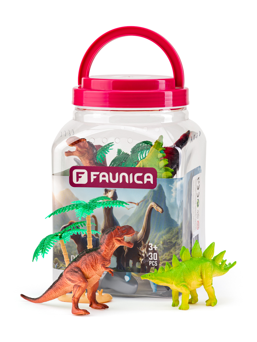 Zvířátka figurky sada v MEGA tubě - Dinosauři