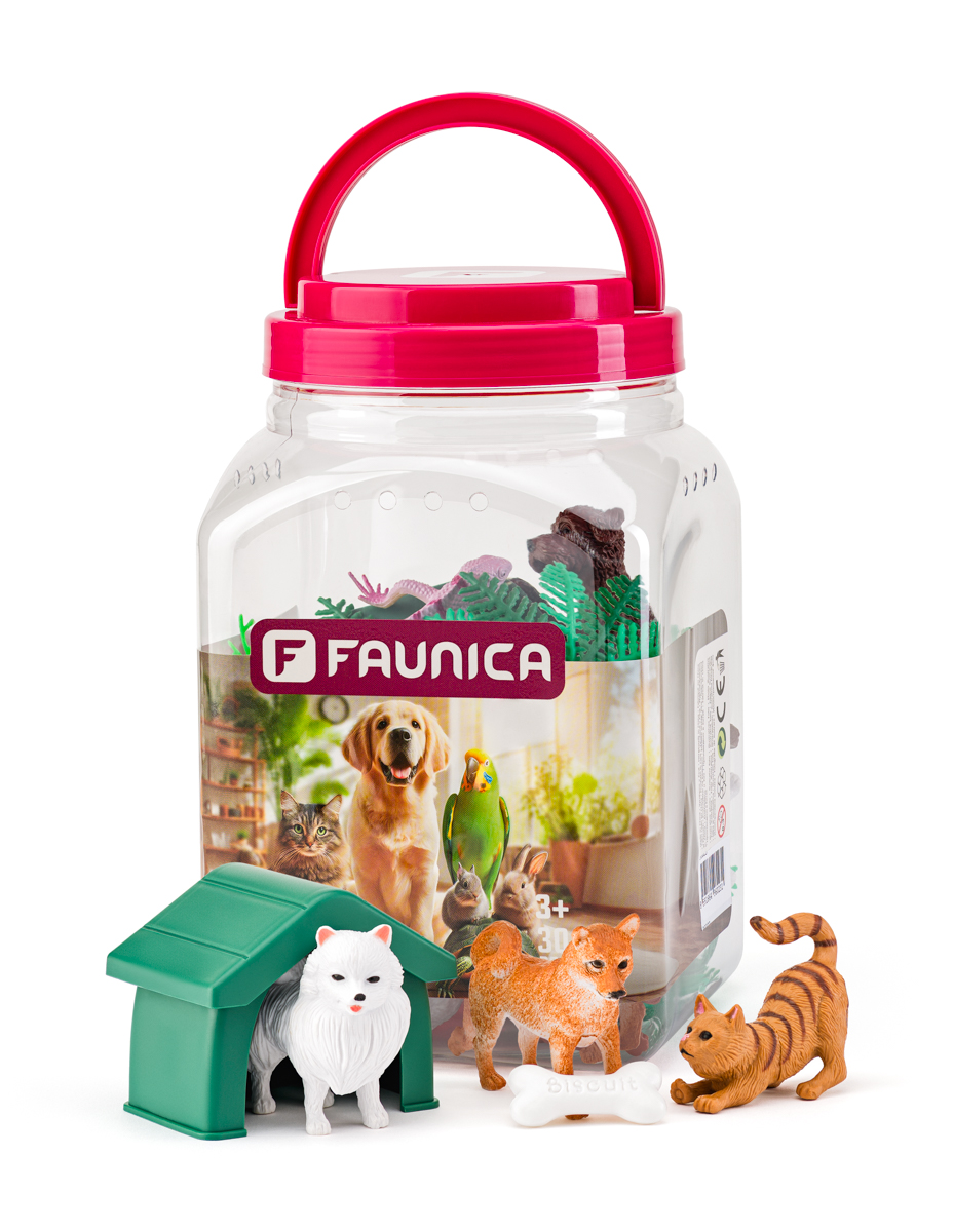 Zvířátka figurky sada v MEGA tubě - Mazlíčci