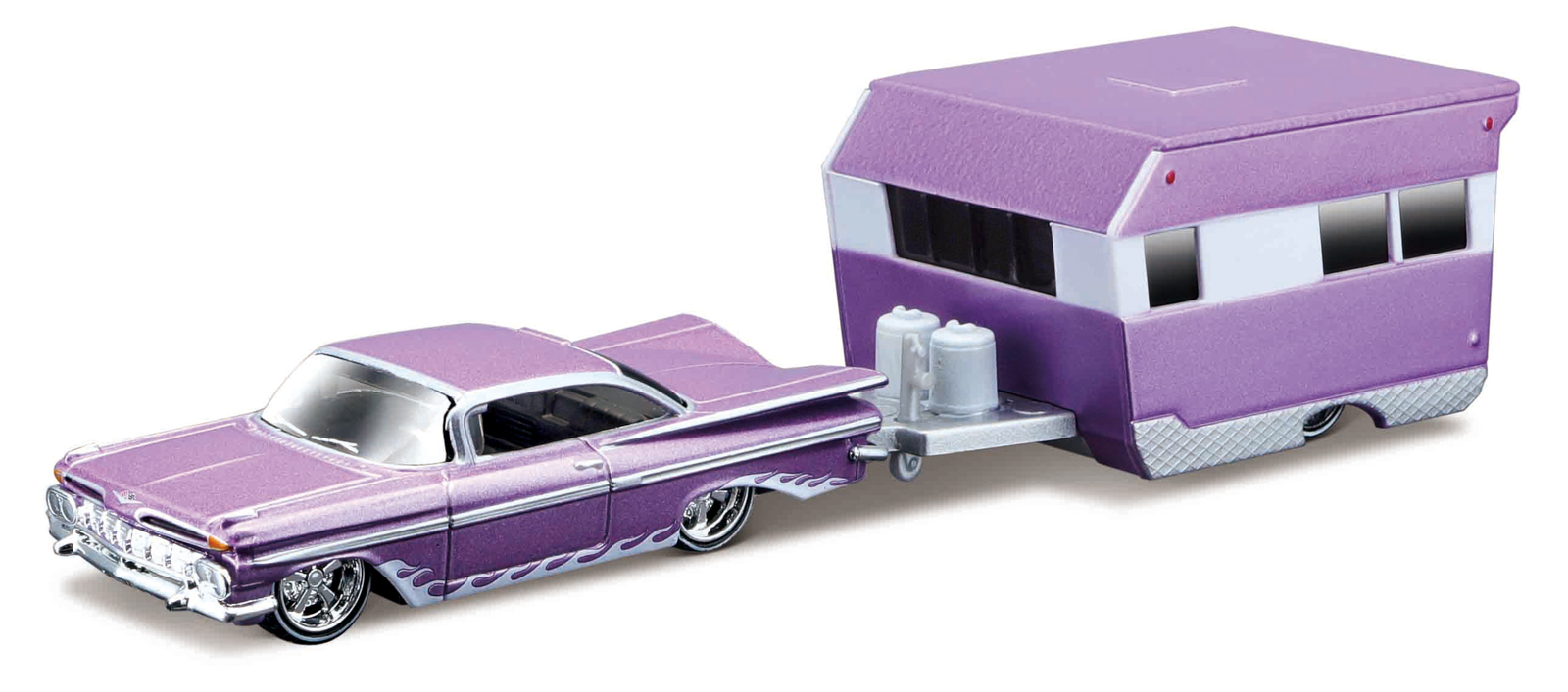 Maisto - Design Tow & Go, 1959 Chevrolet Impala Alameda Trailer, 1:64 101211368P