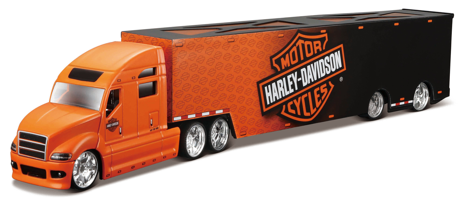 Maisto - Harley-Davidson Haulers, čierno-oranžová, 1:64 101211516B