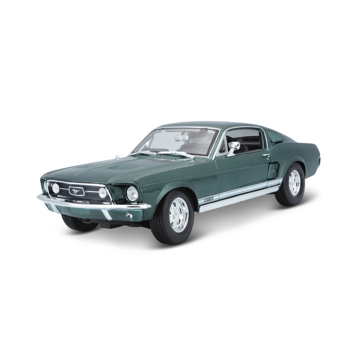 Maisto - 1967 Ford Mustang Fastback, metal zelená, 1:18 101231166GN