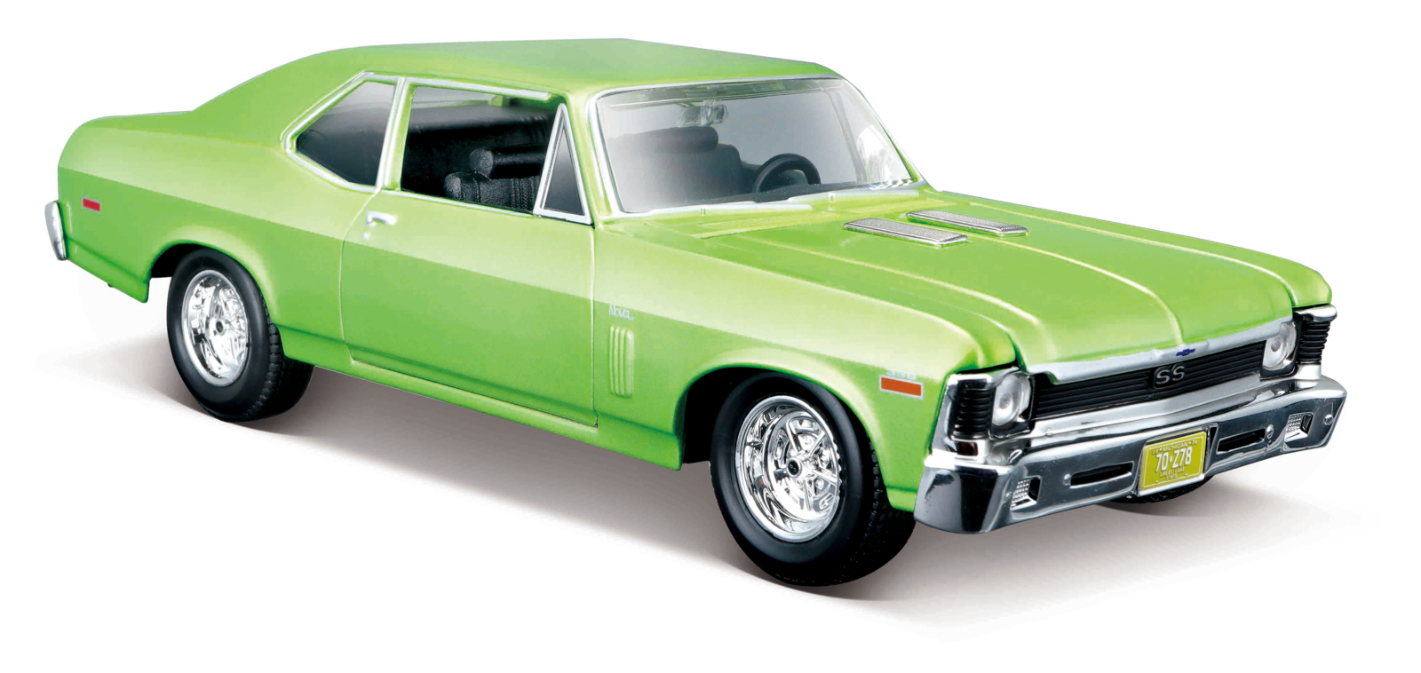 Maisto - 1970 Chevrolet Nova SS, metal svetlo zelená, 1:24 101231262GN