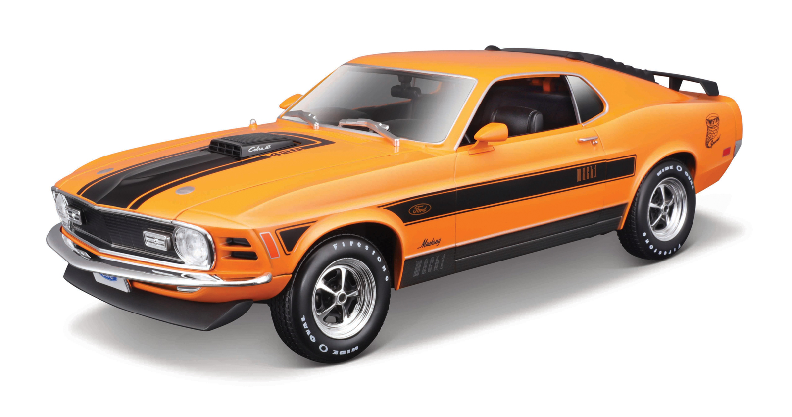 Maisto - 1970 Ford Mustang Mach 1, oranžová, 1:18 101231453O