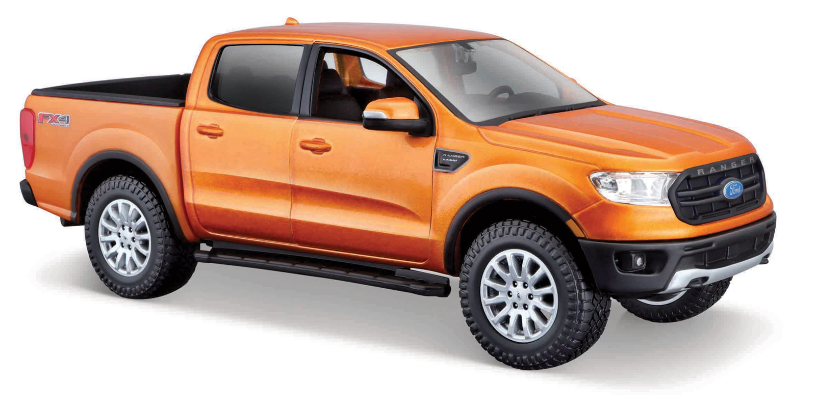 Maisto - 2019 Ford Ranger, metal oranžová, 1:27