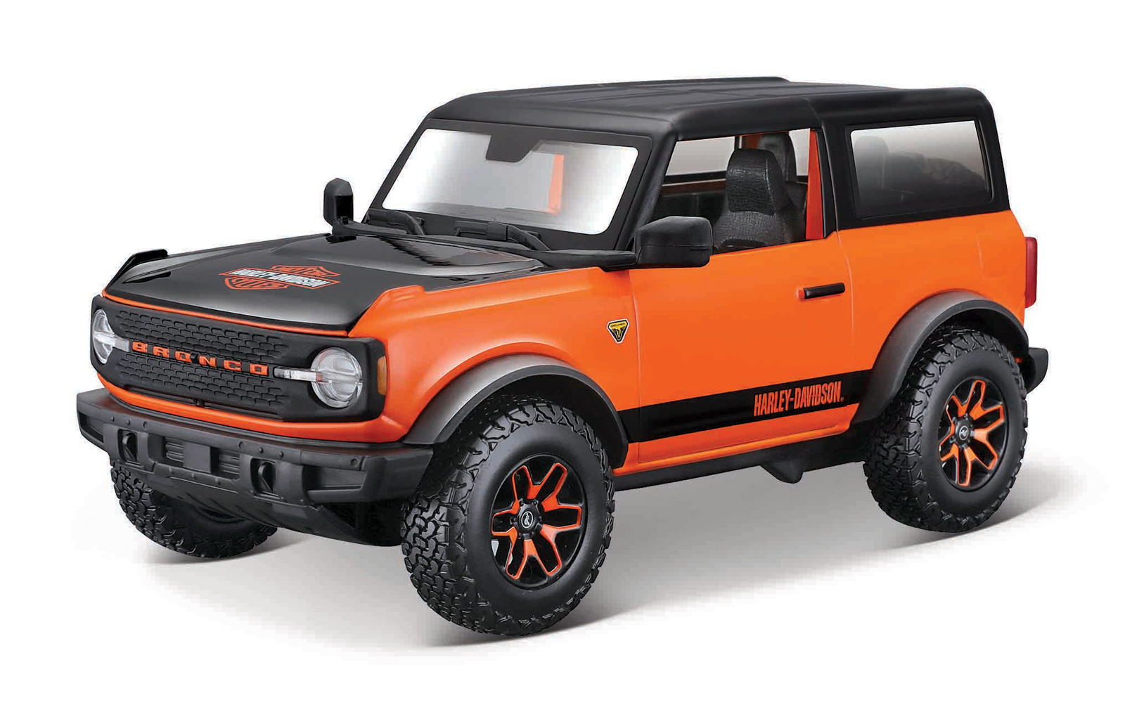 Maisto - Harley-Davidson Custom, 2021 Ford Bronco, 1:24 101232160-32272