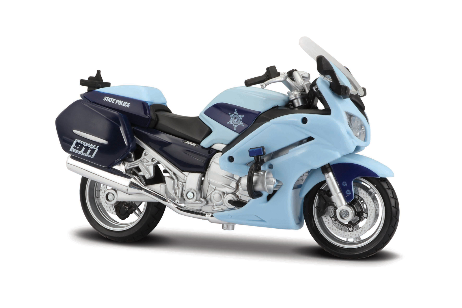 Maisto - Policajný motocykel - YAMAHA FJR 1300A, US - State Trooper, 1:18 101232306-15952US