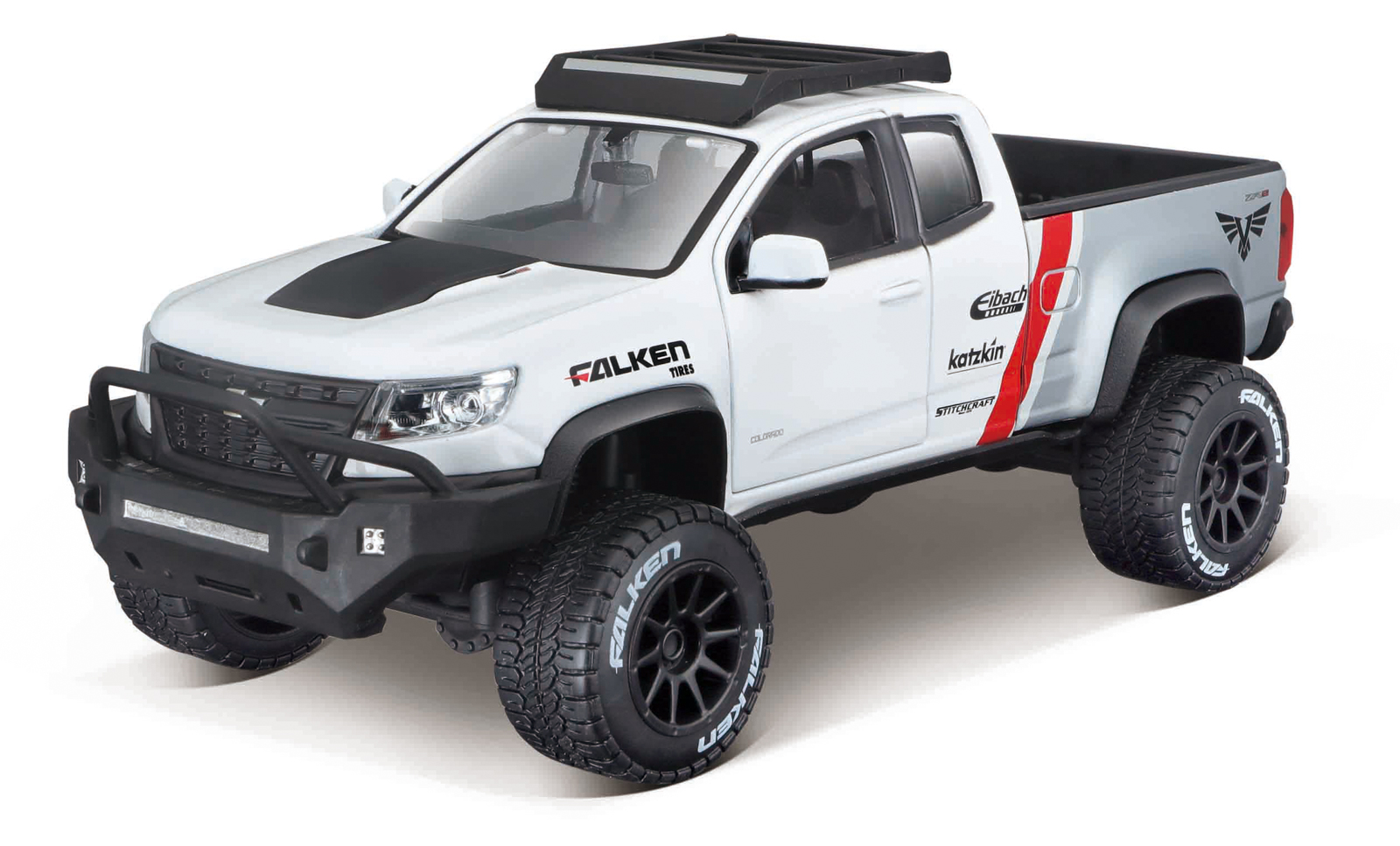 Maisto - Design Off -Road Series - 2017 Chevrolet Colorado ZR2, bílá, Falken, 1:27