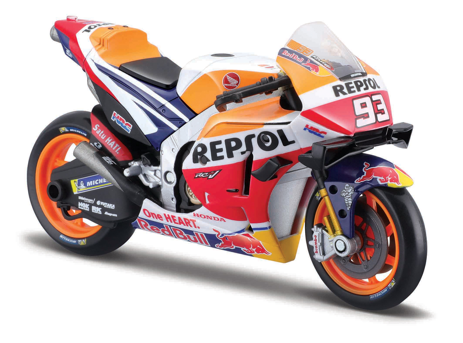 Maisto - Motocykel, Repsol Honda Team 2021, (93 MARC MARQUEZ), 1:18 101236372-93