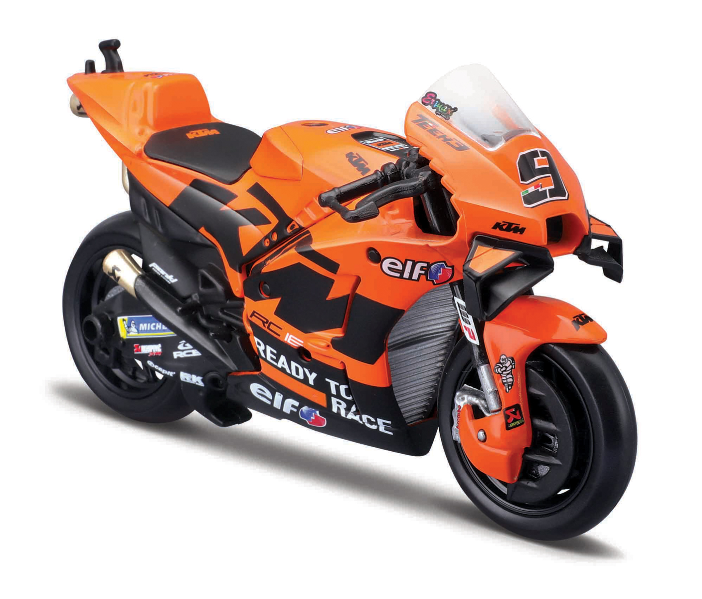 Maisto - Motocykel, Tech3 KTM Factory Racing 2021, (9 DANILO PETRUCCI), 1:18 101236376-9