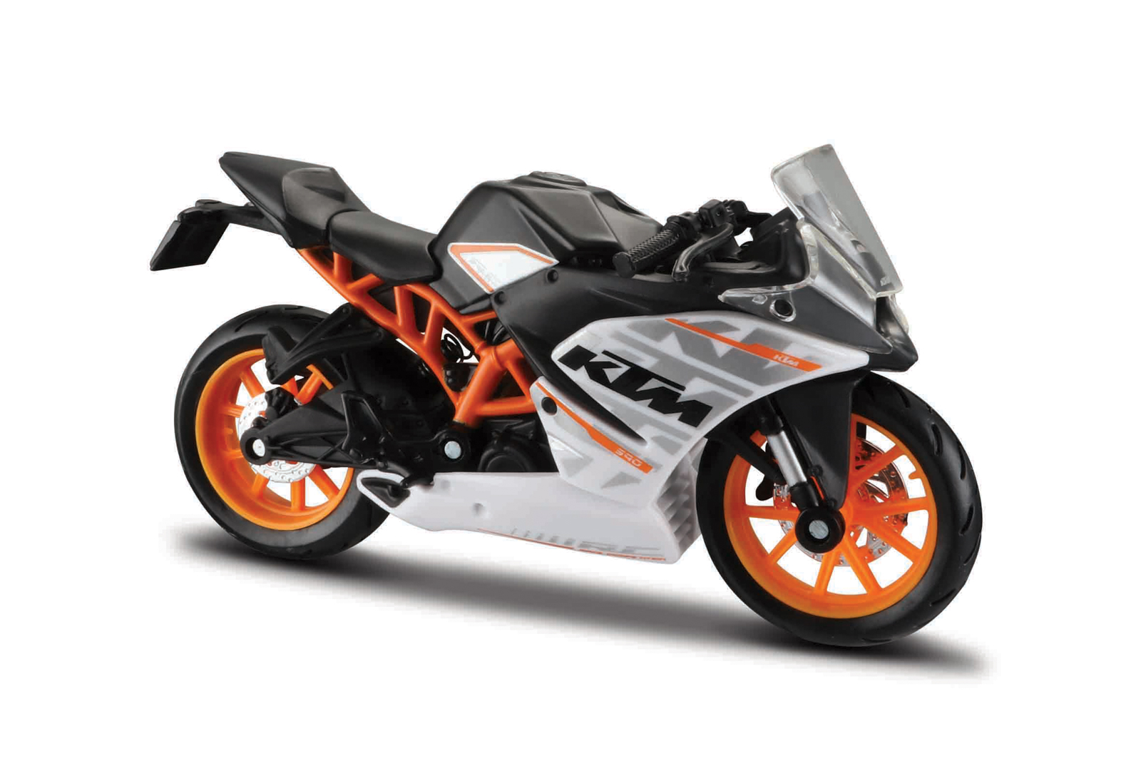 Maisto - Motocykel, KTM RC 390, čierno-strieborno oranžová, 1:18 101239300-14175