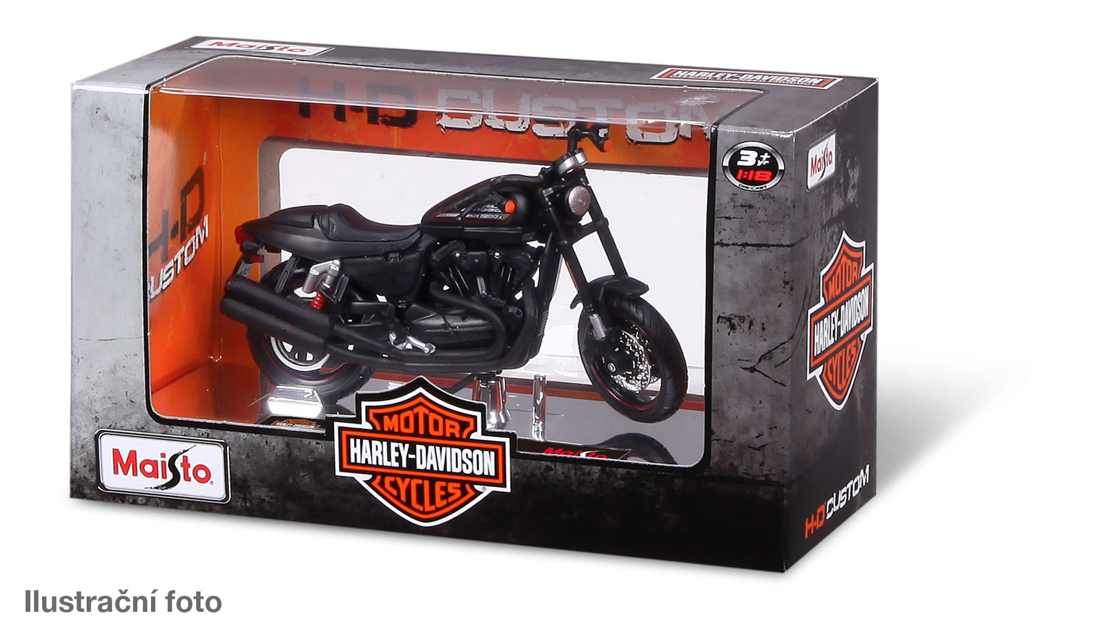 Maisto - HD - Motocykl - Harley-Davidson Motorcycles, assort, window box, 1:18