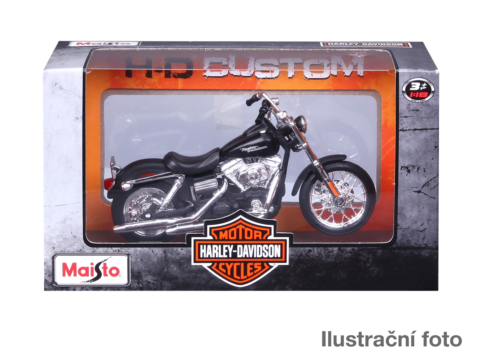 Maisto - HD - Motocykl - Harley-Davidson Motorcycles, assort, window box, 1:18