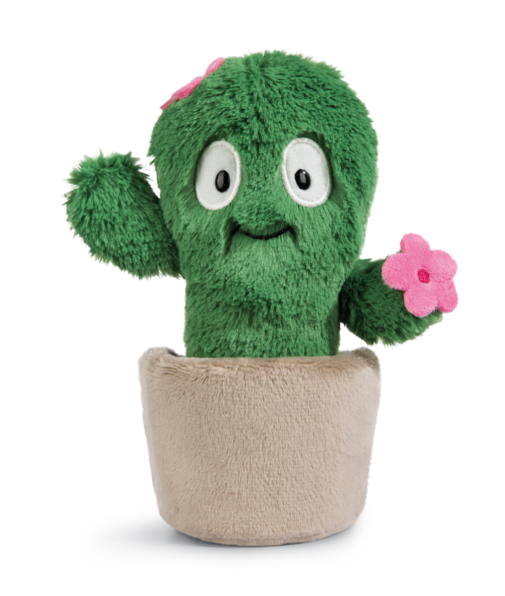 NICI plyš Květina Henrietta,Kaktus 18 cm, GREEN