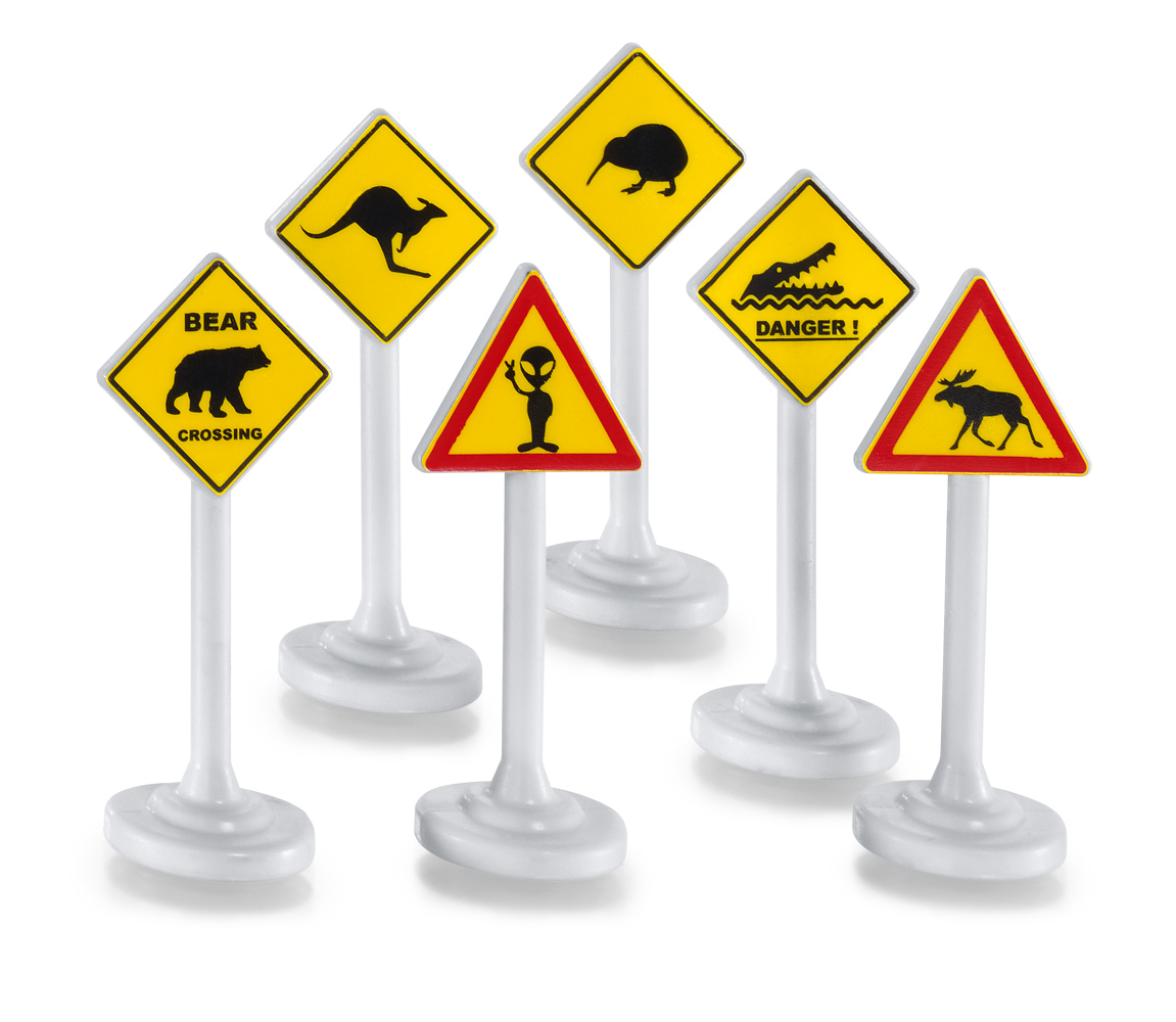 SIKU Blister - Dopravné značky medzinárodné 6ks 10430894