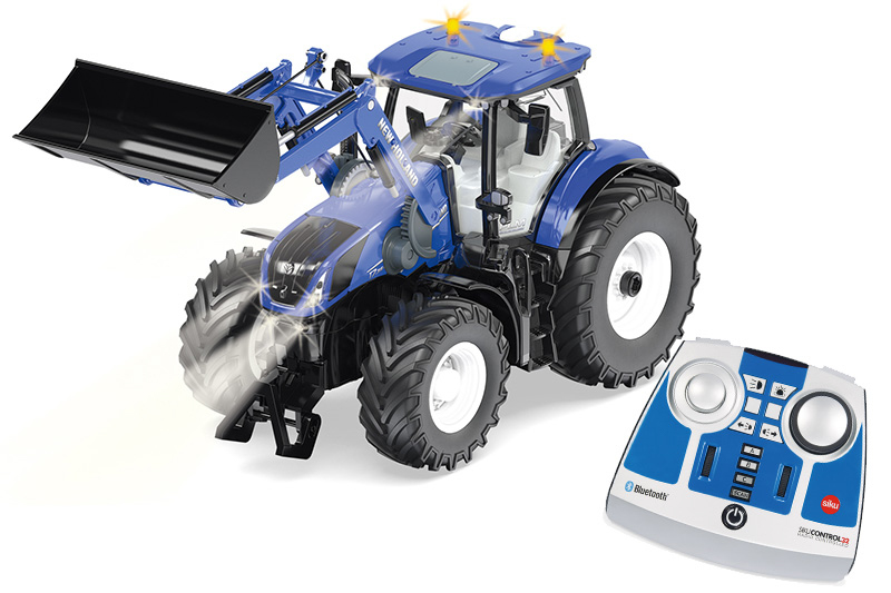 SIKU Control - Bluetooth, New Holland T7.315 s predným nakladačom a diaľk. ovládačom 10436798