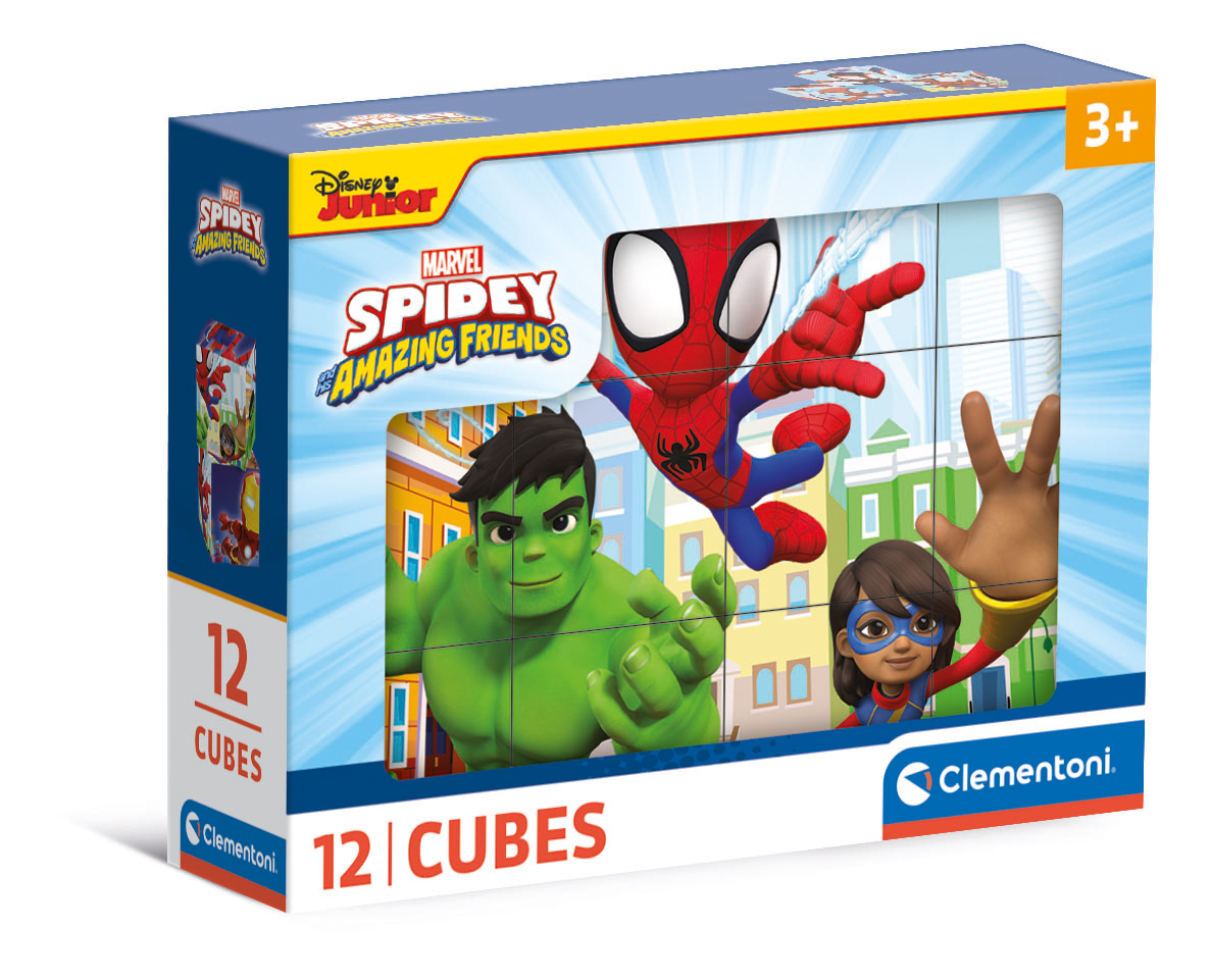 Obrázkové kostky - Spidey a jeho úžasní přátelé, 12 kostek