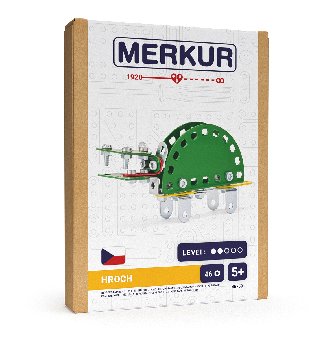 Merkúr - Mini ZOO - Hroch, 46 dielikov 109945758