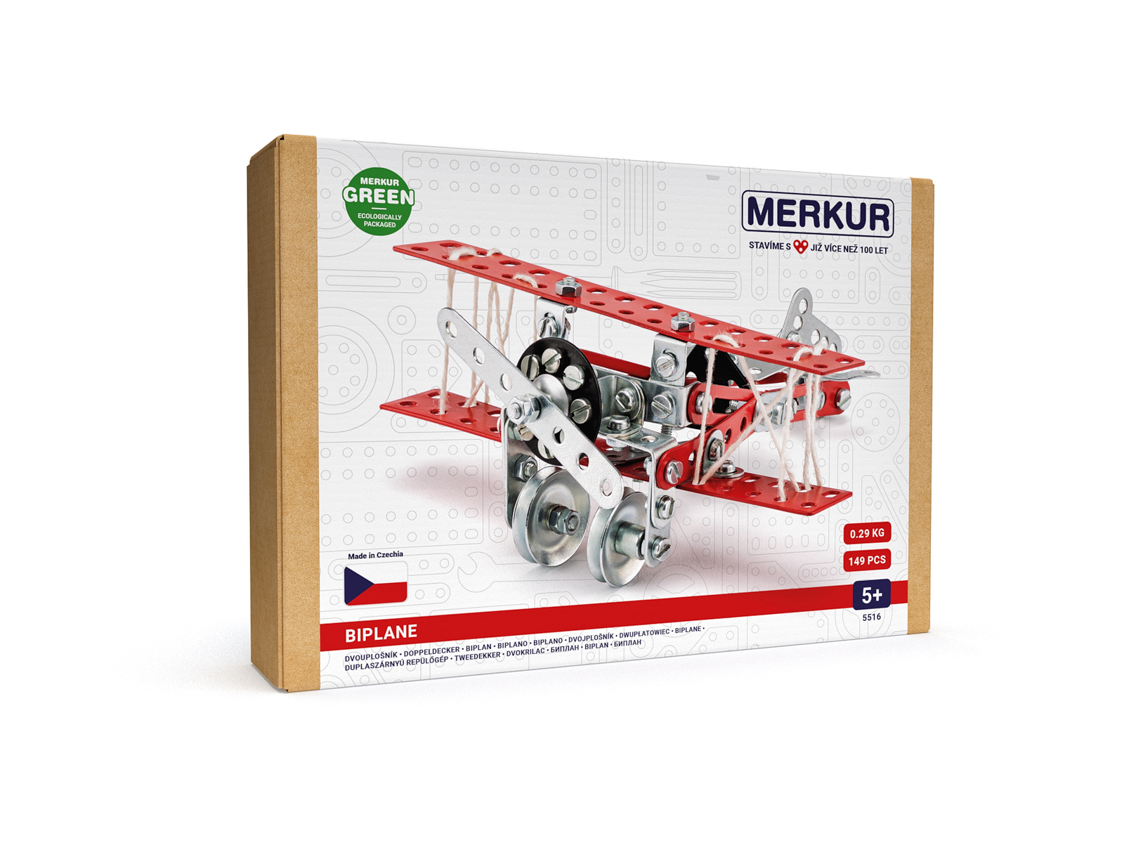 Merkur 051 - dvouplošník, 148 dílů