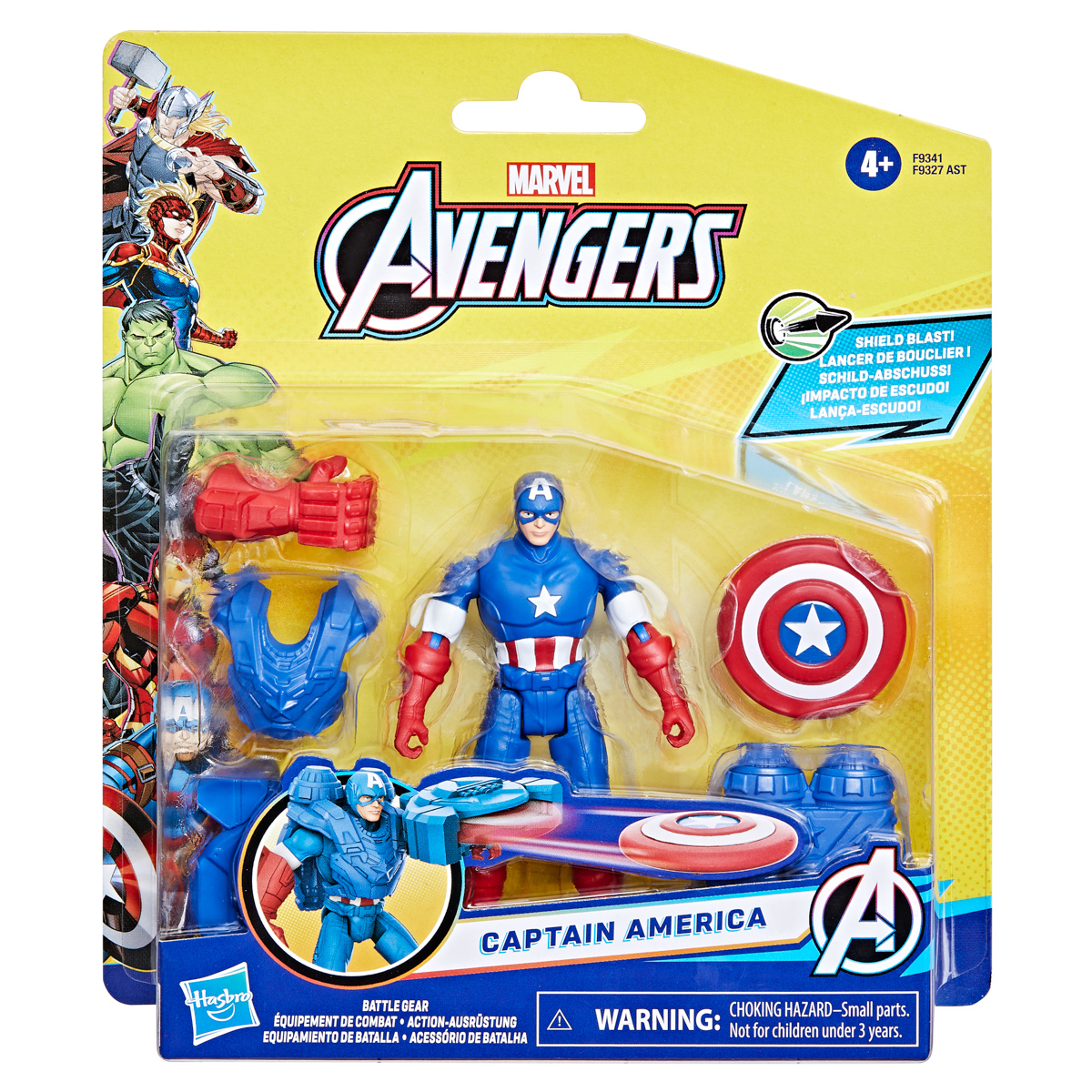 HASBRO - Avengers Battle Gear Kapitán Amerika figúrka 1115F9341