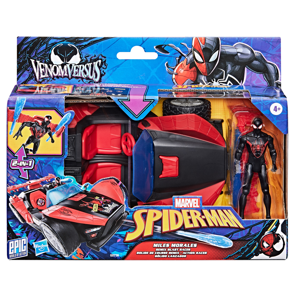 HASBRO - Spider-Man Venomversus Miles figúrka s vozidlom 1116G0736