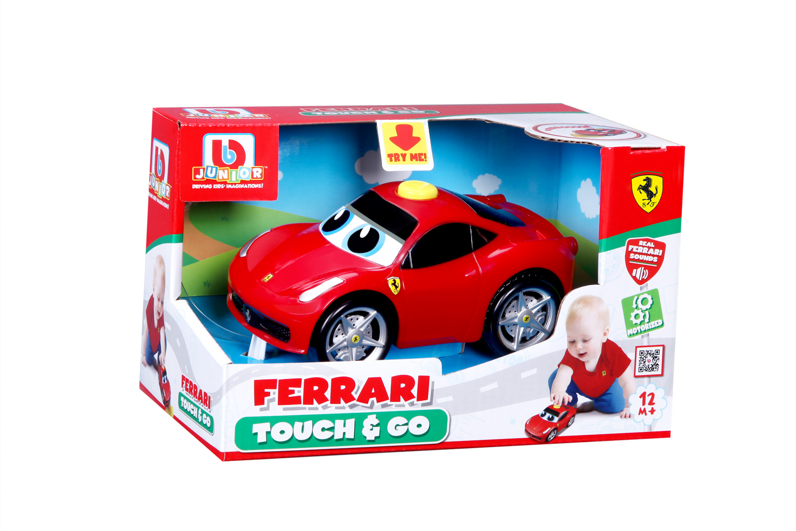 BB Junior - Ferrari 458 Italia so zvukmi, červená 112116-81609A