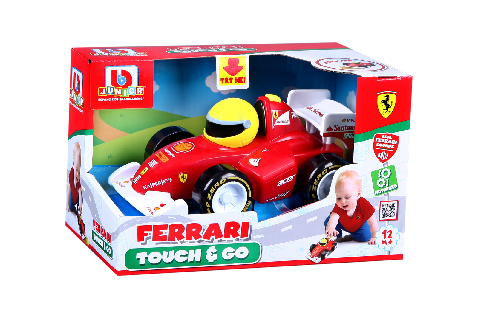 BB Junior - Ferrari F2012 so zvukmi, červená 112116-81609B