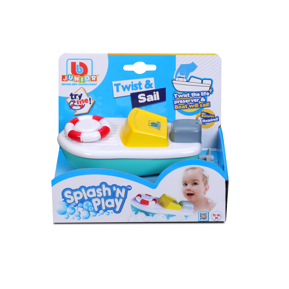 BB Junior - Hračky do vody - Naťahovacia lodička 112116-89002