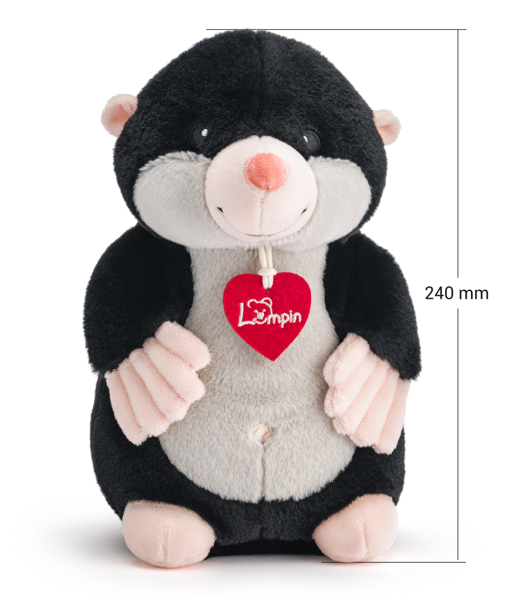 Krtek Kubín, černý, 25cm
